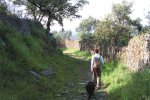DEHESAS DE SIERRA MORENA | Excursionista  por el sendero de  los Madroños